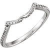 Platinum .08 CTW Diamond Band - Siddiqui Jewelers