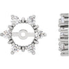 14K White 1/4 CTW Diamond Earring Jackets with 4.7 mm ID - Siddiqui Jewelers