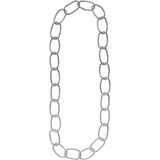 Sterling Silver Mesh Link 35" Necklace - Siddiqui Jewelers