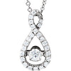 14K White 1/3 CTW Diamond Mystara® 18" Necklace - Siddiqui Jewelers
