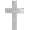 14K White 13.5x9 mm Scroll Cross Slide Pendant - Siddiqui Jewelers