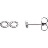 Platinum Infinity-Inspired Earrings - Siddiqui Jewelers