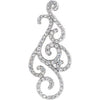 14K White 3/4 CTW Diamond Pendant - Siddiqui Jewelers