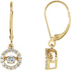 14K Yellow 1/2 CTW Diamond Halo-Style Mystara® Earrings - Siddiqui Jewelers