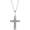 Sterling Silver Cross 20" Necklace - Siddiqui Jewelers