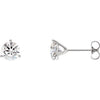 14K White 1 9/10 CTW Lab-Grown Diamond Stud Earrings - Siddiqui Jewelers