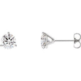 14K White 1 9/10 CTW Lab-Grown Diamond Stud Earrings - Siddiqui Jewelers