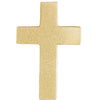 14K Yellow 13.5x9 mm Scroll Cross Slide Pendant - Siddiqui Jewelers