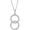Sterling Silver Interlocking Beaded 16-18" Necklace - Siddiqui Jewelers