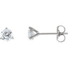 14K White 5/8 CTW Lab-Grown Diamond Stud Earrings - Siddiqui Jewelers