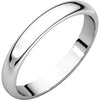 Sterling Silver 3 mm Half Round Band Size 9.5 - Siddiqui Jewelers