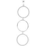Triple Circle Shaped Dangle Pendant - Siddiqui Jewelers