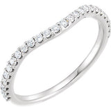 Platinum 1/5 CTW Diamond Matching Band - Siddiqui Jewelers