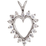 Diamond Heart Pendant - Siddiqui Jewelers