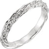 14K White 1/3 CTW Diamond Band Size 6 - Siddiqui Jewelers